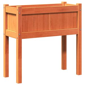 vidaXL Z&aacute;hr. kvetin&aacute;č s nohami voskov&yacute; hned&yacute; 70x31x70 cm mas. borovica