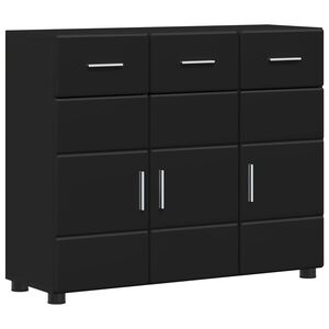vidaXL Serv&iacute;rovacia skriňa FLORIN 88,5 x 30,5 x 73 cm Čierna