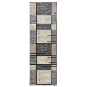 vidaXL Beh&uacute;ň LESAKA Hned&aacute; 50 x 100 cm Diamantov&yacute; zamat