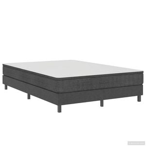 vidaXL R&aacute;m na boxspring posteľ, siv&yacute;, l&aacute;tka 140x200 cm