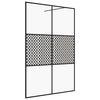 vidaXL Sprchov&aacute; z&aacute;stena z priehľadn&eacute;ho ESG skla 140x195 cm čierna