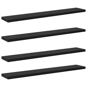 vidaXL Polica na knihy 3 &uacute;rovn&iacute; 4 ks 60 x 10 x 1,5 cm Kompozitn&eacute; drevo