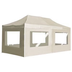 vidaXL Profesion&aacute;lny skladac&iacute; stan+steny, hlin&iacute;k 6x3 m, kr&eacute;mov&yacute;