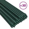 vidaXL Z&aacute;hradn&eacute; kol&iacute;ky 30 ks zelen&eacute; 180 cm oceľ
