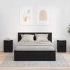 vidaXL Nočn&eacute; stol&iacute;ky 2 pcs Čierna 30,5 x 30 x 43 cm Kompozitn&eacute; drevo