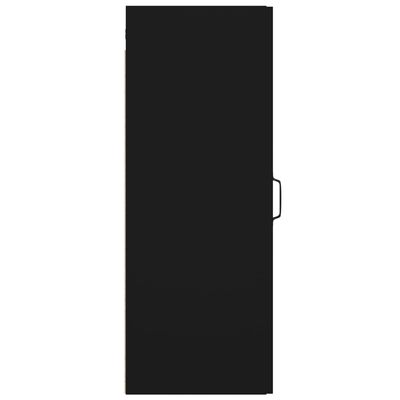 vidaXL Závesná nástenná skrinka čierna 34,5x34x90 cm