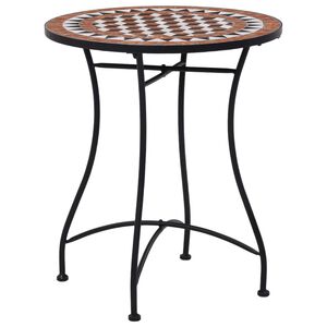 vidaXL Mozaikov&yacute; bistro stol&iacute;k, hned&yacute; 60 cm, keramika