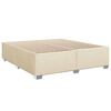 vidaXL Boxspring posteľ s matracom kr&eacute;mov&aacute; 200x200 cm l&aacute;tka