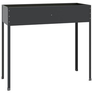 vidaXL Z&aacute;hradn&yacute; kvetin&aacute;č antracitov&yacute; 100,5x40,5x90 cm pozinkovan&aacute; oceľ