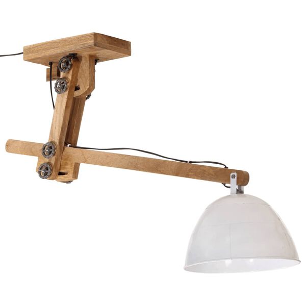 vidaXL Z&aacute;vesn&aacute; lampa 25 W biela 105x30x65-108cm E27