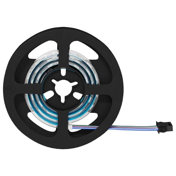 vidaXL LED p&aacute;s 4 pcs Čierna a priehľadn&aacute; 55 x 0,8 x 0,3 cm Meď a plast