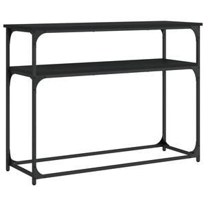 vidaXL Konzolov&yacute; stol&iacute;k čierny 100x35,5x75 cm kompozitn&eacute; drevo
