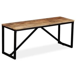 vidaXL Lavička, mangov&yacute; mas&iacute;v 110x35x45 cm