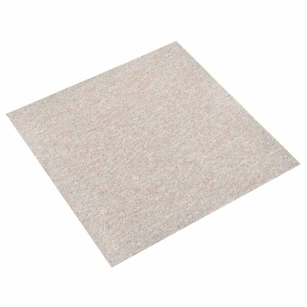 vidaXL Koberec 20 pcs Svetl&aacute; b&eacute;žov&aacute; 50 x 50 cm 100% polypropyl&eacute;n