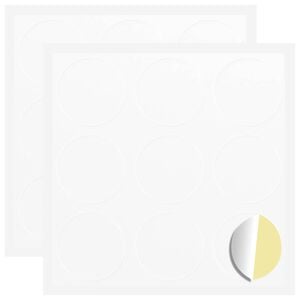 vidaXL N&aacute;lepka 2 ks Biela &Oslash; 20 x 0,5 mm Papier