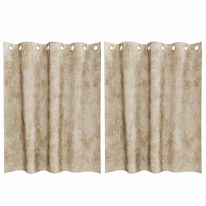 vidaXL Sametov&eacute; z&aacute;vesy 2 ks Kr&eacute;mov&aacute; 140 x 140 cm Zamat