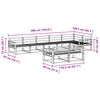 vidaXL Z&aacute;hradn&aacute; s&uacute;prava gaučov 8 pcs Pr&iacute;rodn&aacute; Pevn&eacute; ak&aacute;ciov&eacute; drevo