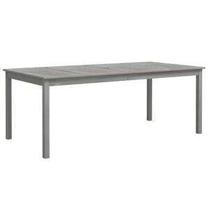 vidaXL Z&aacute;hradn&yacute; st&ocirc;l siv&yacute; 200x100x75 cm mas&iacute;vne ak&aacute;ciov&eacute; drevo