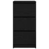 vidaXL Komoda dub čierny 37,5x35x76 cm kompozitné drevo