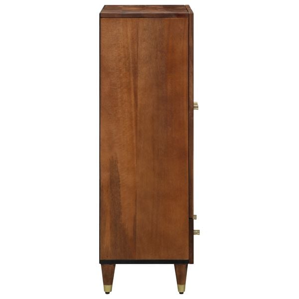 vidaXL Highboard s poličkou Hned&aacute; 60 x 33 x 100 cm Mas&iacute;vne mango drevo