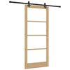 vidaXL Posuvn&eacute; dvere ORKDAL Pr&iacute;rodn&aacute; a čierna 93 x 211 cm