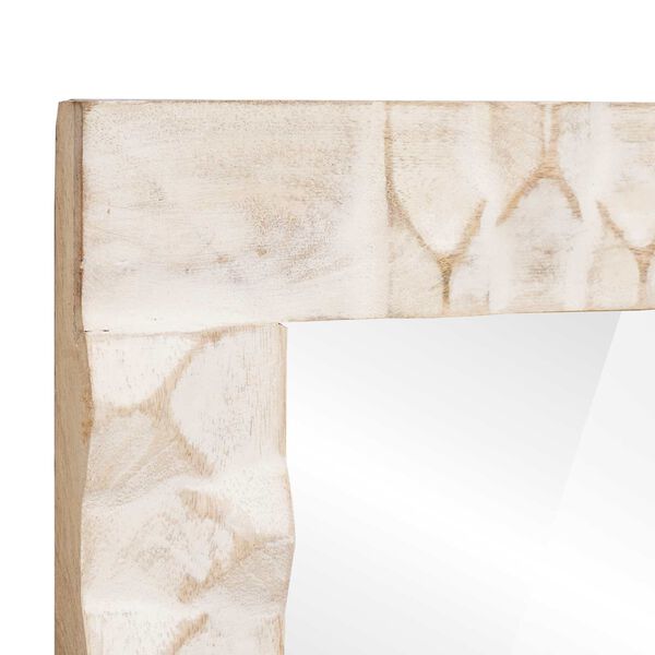 vidaXL K&uacute;peľňov&eacute; zrkadlo Biele um&yacute;vanie dokončenie 50 x 70 x 2,5 cm