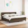 vidaXL Boxspring posteľ s matracom tmavohned&aacute; 180x200 cm l&aacute;tka