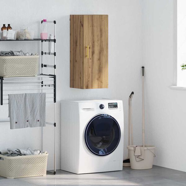 vidaXL N&aacute;stenn&aacute; skrinka Remeseln&yacute; dub 34,5 x 34 x 90 cm