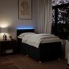 vidaXL Posteľný rám boxspring s matracom čierny 90x200 cm látka