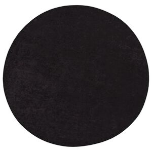 vidaXL Koberec prateľn&yacute; antracitov&yacute; &Oslash; 200 cm proti&scaron;mykov&yacute;