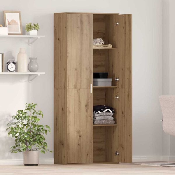 vidaXL Highboard Remeseln&yacute; dub 70 x 33.5 x 180 cm Kompozitn&eacute; drevo