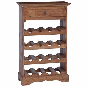 vidaXL Reg&aacute;l na v&iacute;no 55 x 23 x 85 cm Mas&iacute;vne mahag&oacute;nov&eacute; drevo