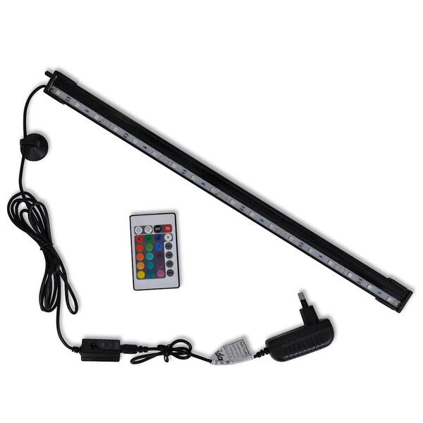 Akv&aacute;riov&aacute; LED lampa s bublinami RGB 48 cm