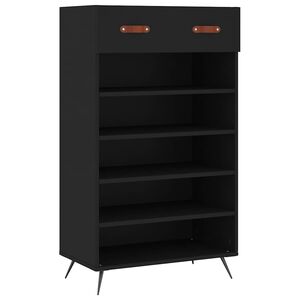vidaXL Botn&iacute;k čierny 60x35x105 cm kompozitn&eacute; drevo