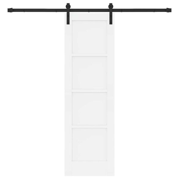 vidaXL Posuvn&eacute; dvere Biela a čierna 61 x 198,5 cm