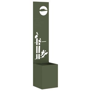 vidaXL Z&aacute;hradn&aacute; clona na s&uacute;kromie Rezac&iacute; Olivovo zelen&aacute; 32 x 140 cm