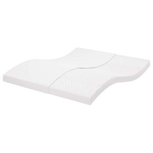 vidaXL Penov&yacute; matrac biely 160x210 cm 7 z&oacute;n tvrdosť 20 ILD