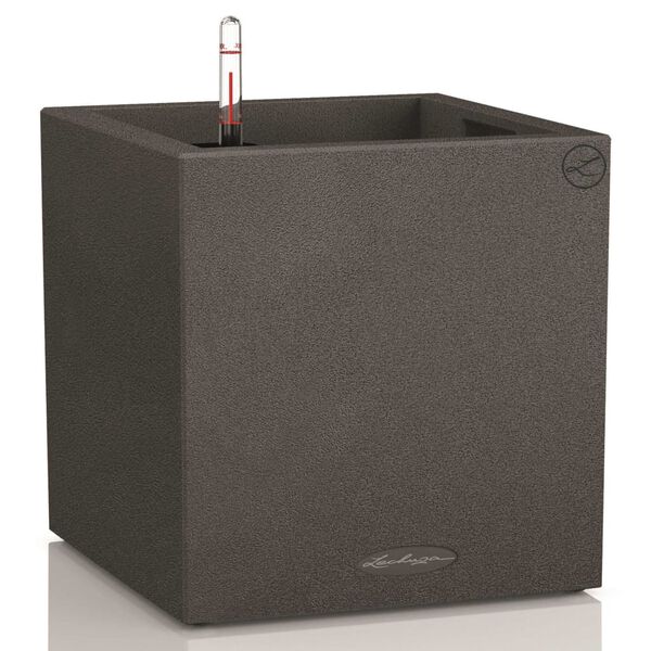 LECHUZA Kvetináč Canto Color Square 40 ALL-IN-ONE grafitový 13722