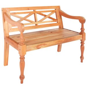 vidaXL Lavička Batavia 98 cm, mahag&oacute;nov&yacute; mas&iacute;v, svetlohned&aacute;