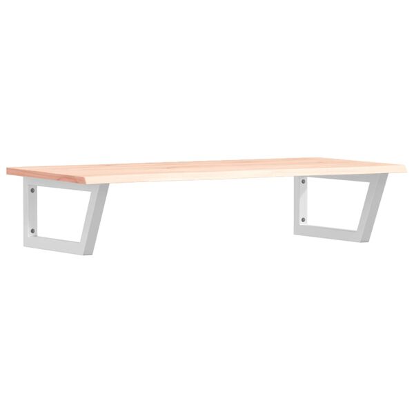 vidaXL Polica pod um&yacute;vadlo, n&aacute;stenn&aacute;, oceľ a dubov&yacute; mas&iacute;v