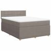 vidaXL Posteľn&yacute; r&aacute;m boxspring s matracom sivohned 140x200 cm l&aacute;tka