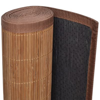 vidaXL Bambusový koberec, 160x230 cm, hnedý
