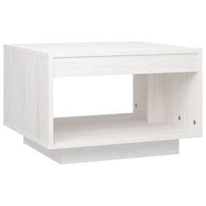 vidaXL Konferenčn&yacute; stol&iacute;k biely 50x50x33,5 cm mas&iacute;vne borovicov&eacute; drevo