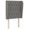 vidaXL Čelo postele so z&aacute;hybmi tmavosiv&eacute; 83x23x118/128 cm l&aacute;tka