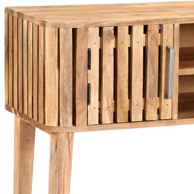 vidaXL Konzolový stolík 120x35x76 cm masívne akáciové drevo