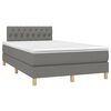 vidaXL Boxspring posteľ s matracom tmavosiv&yacute; 120x200 cm l&aacute;tka