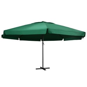 vidaXL Z&aacute;hradn&yacute; slnečn&iacute;k, hlin&iacute;kov&aacute; tyč 600 cm, zelen&yacute;