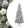 vidaXL Umel&yacute; Skl&aacute;pac&iacute; Vianočn&yacute; Stromček 300 LED Zelen&aacute; a biela 210 cm