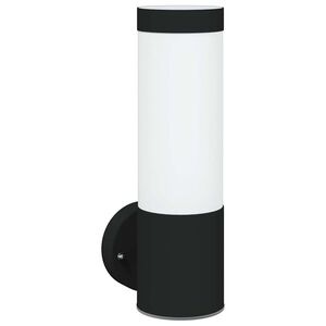 vidaXL Exteri&eacute;rov&eacute; n&aacute;stenn&eacute; svietidlo Čierna 12 x 8,5 x 27 cm