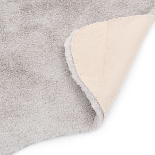 vidaXL Koberec 65x95 cm siv&yacute; umel&aacute; kr&aacute;ličia kožu&scaron;ina